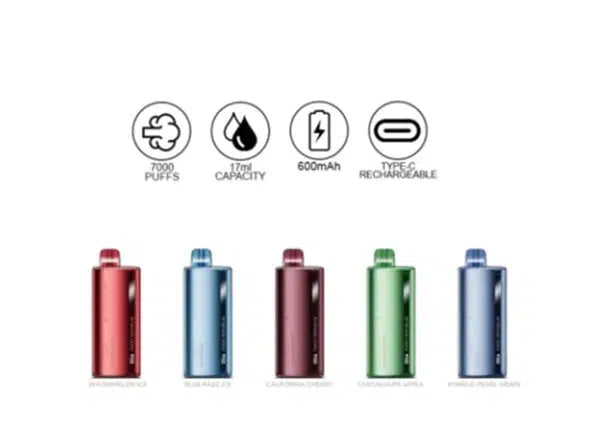 Funky Republic Ti7000 Rechargeable Disposable