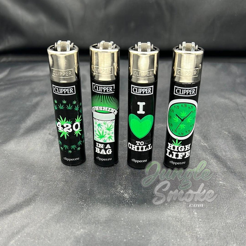 Clipper Lighters Green Leaf Edition